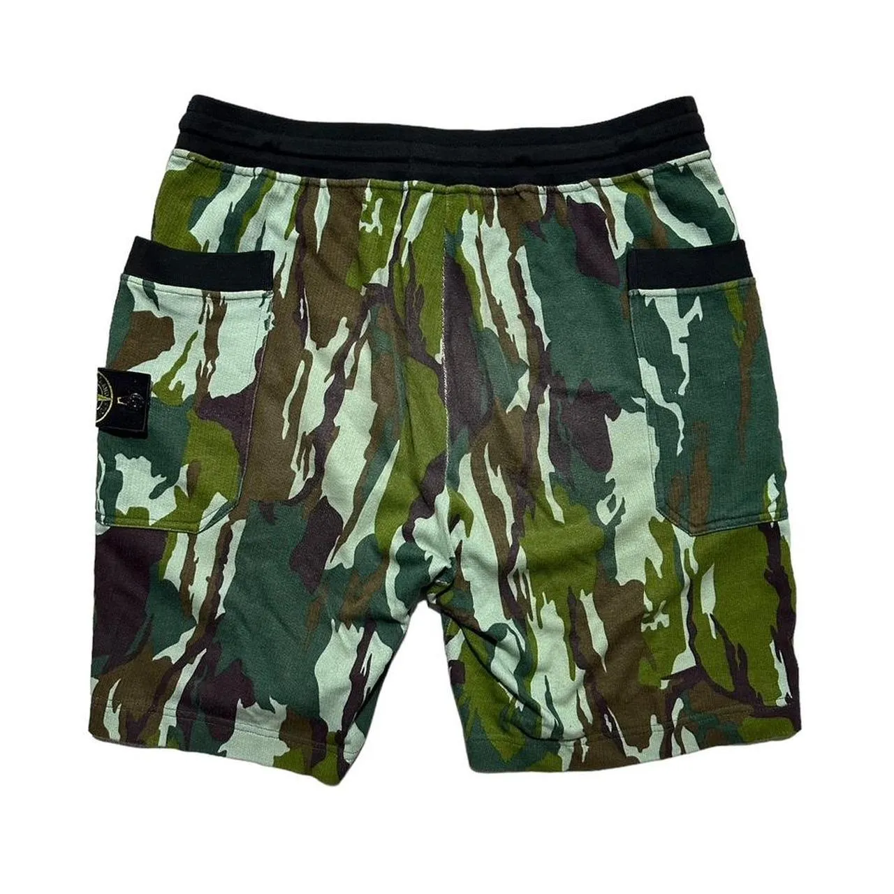 Stone Island Flowing Camo Cotton Shorts