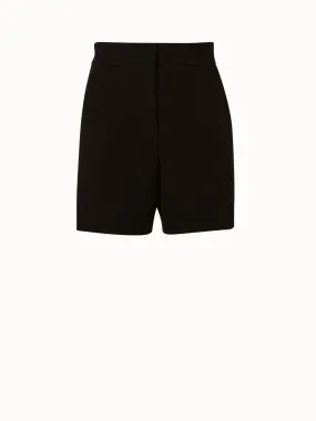 Straight Leg Viscose Stretch Jersey Shorts with Pockets