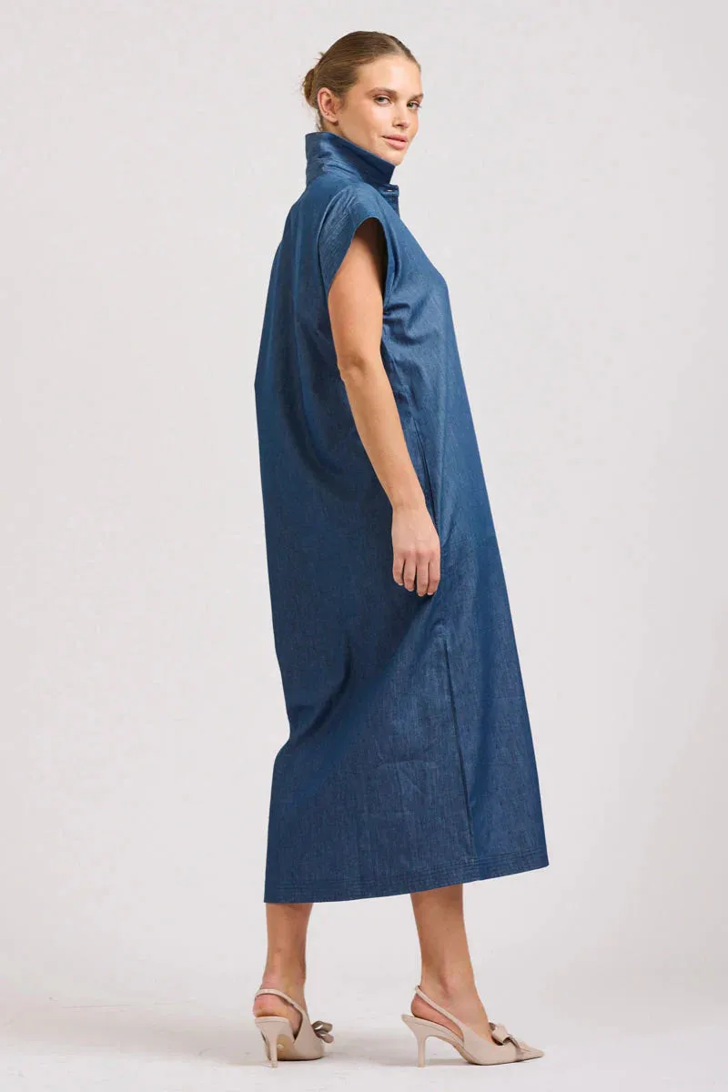 The Fifi Shirt Dress - Chambray