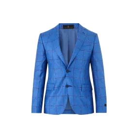 True Blue Windowpane Sport Coat