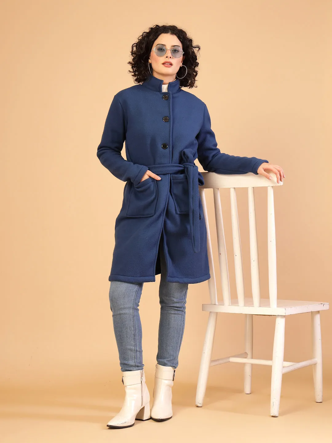 Women’s Solid Fleece Coat