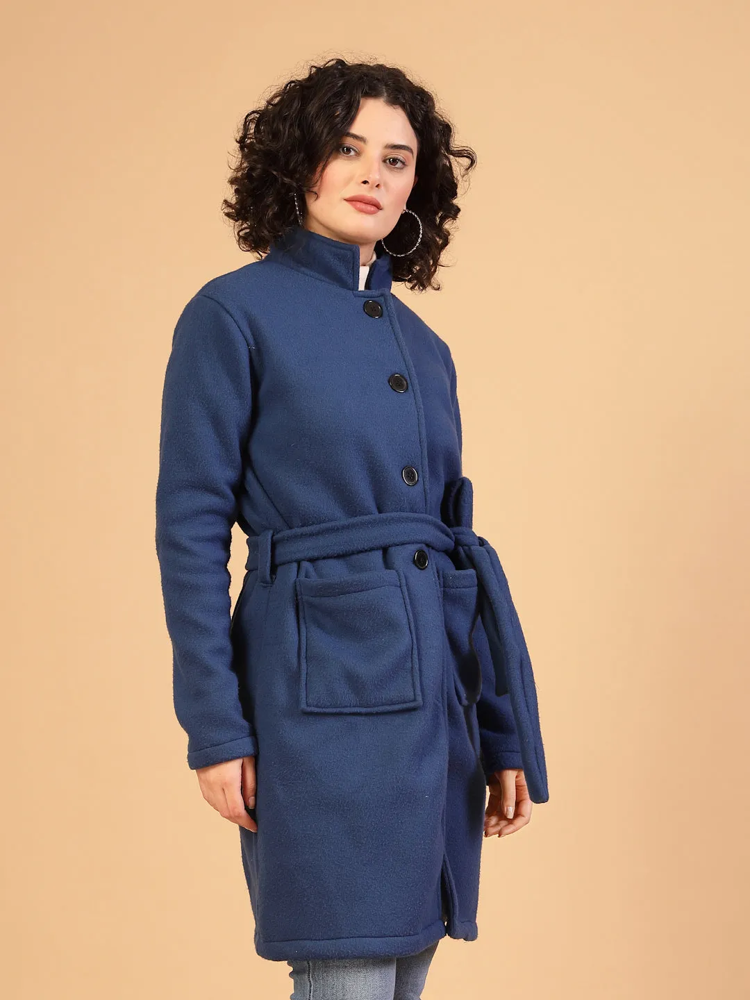 Women’s Solid Fleece Coat