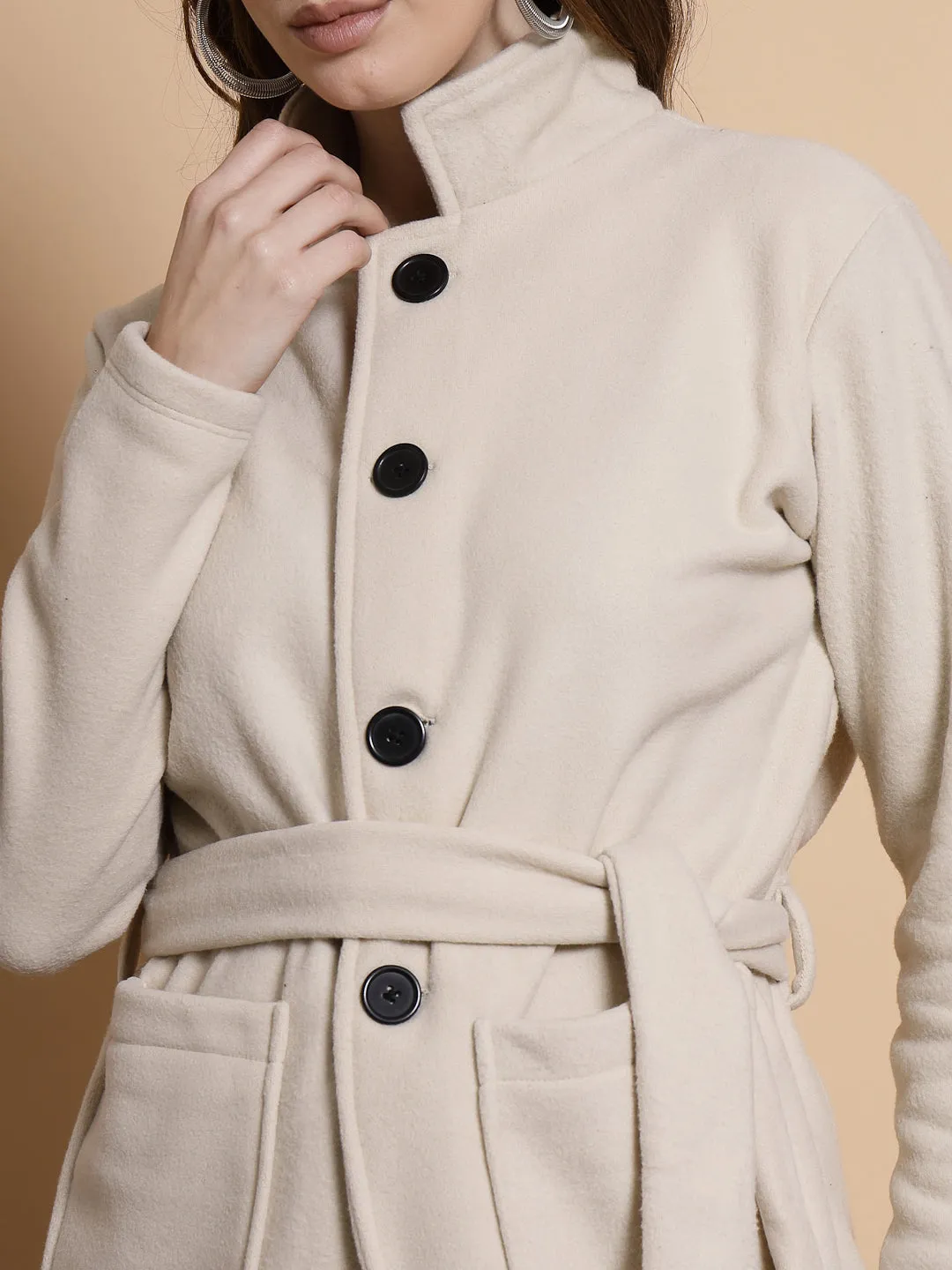 Women’s Solid Fleece Coat