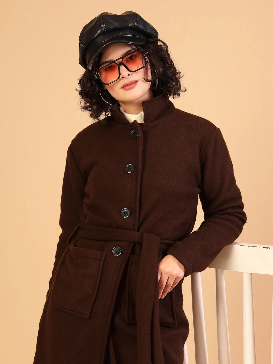 Women’s Solid Fleece Coat