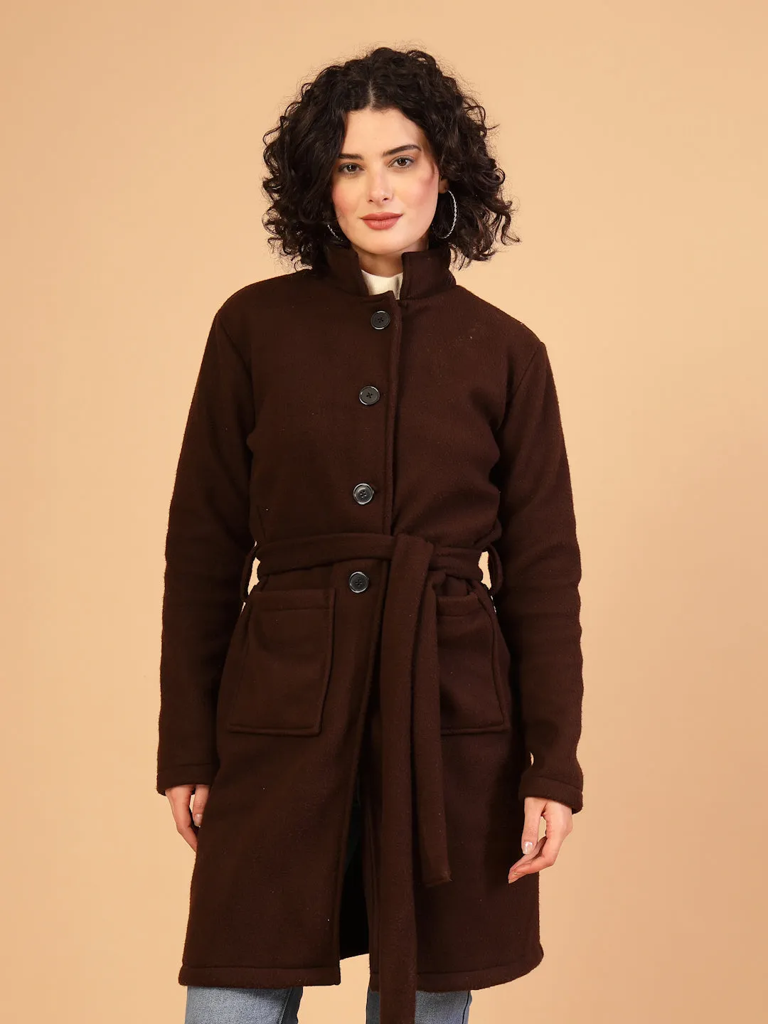 Women’s Solid Fleece Coat