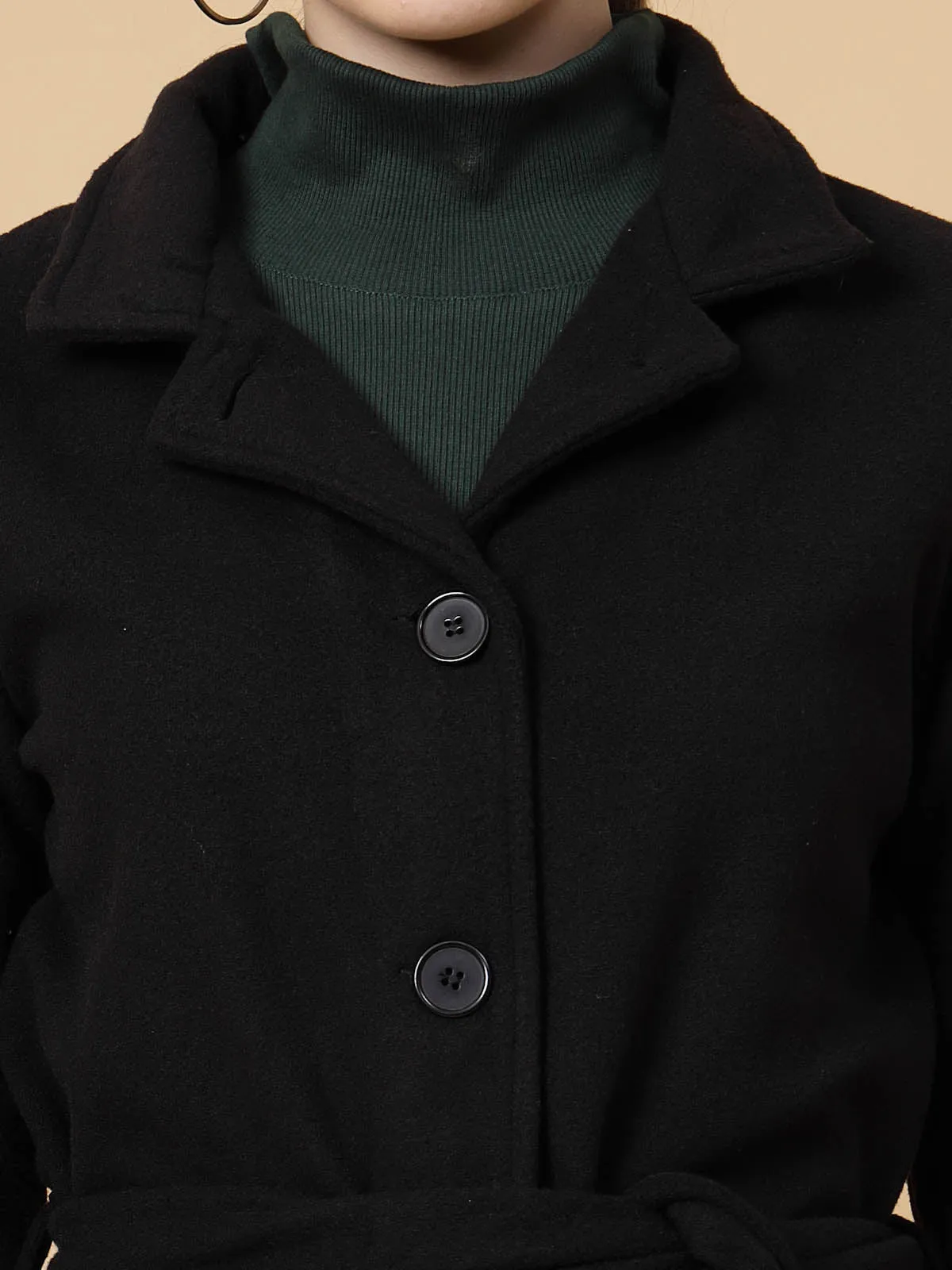 Women’s Solid Fleece Coat