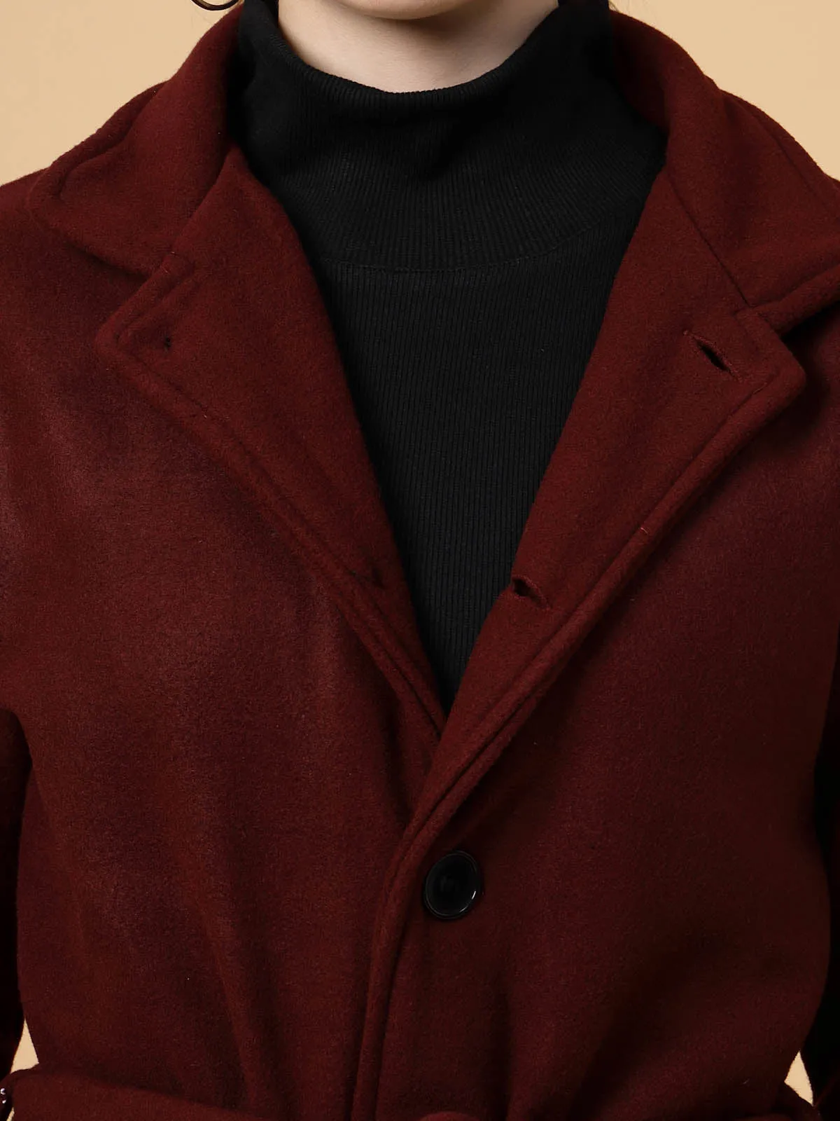 Women’s Solid Fleece Coat