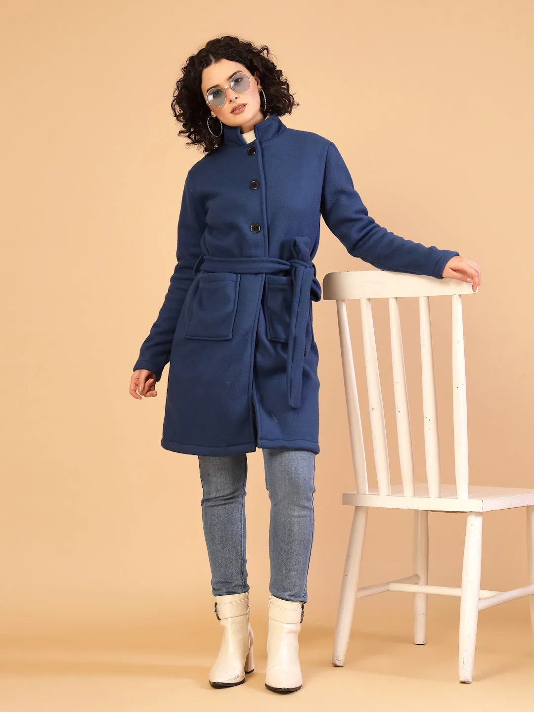 Women’s Solid Fleece Coat