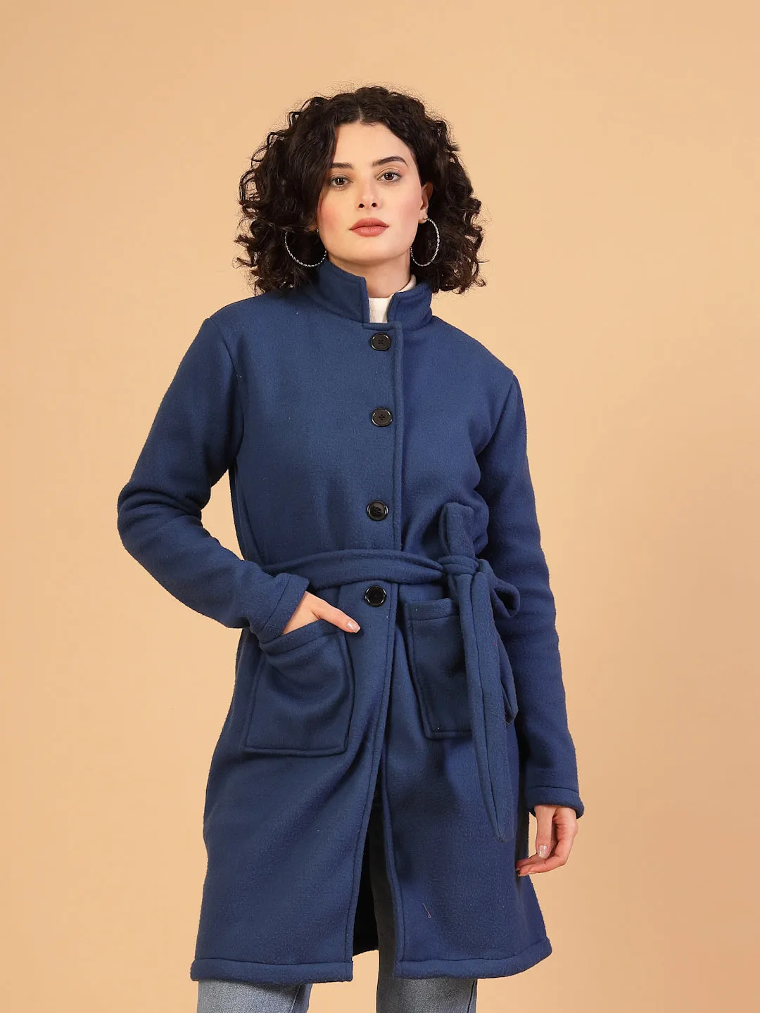 Women’s Solid Fleece Coat